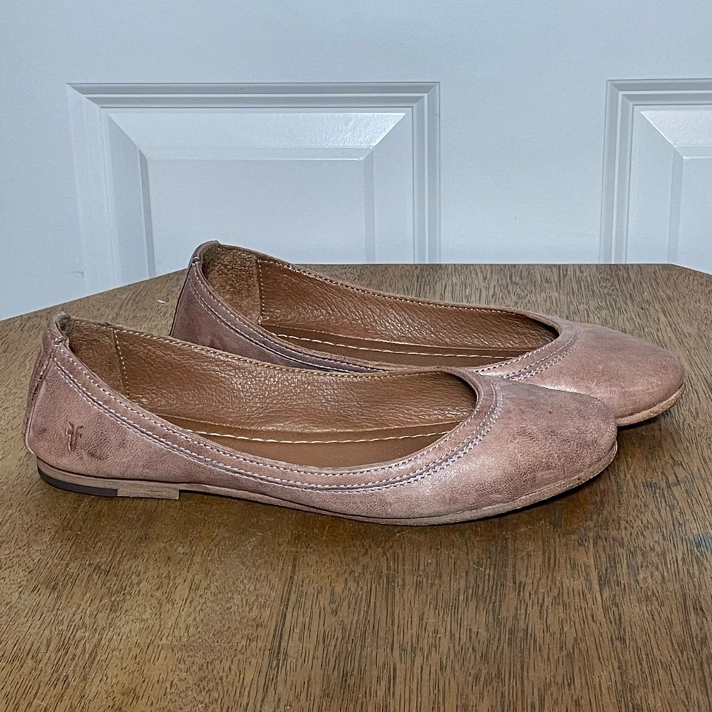 Frye Carson Ballet Flats Leather Size 7